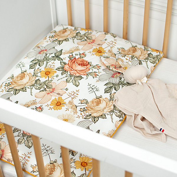 Oreiller plat réversible en coton Néo Vintage