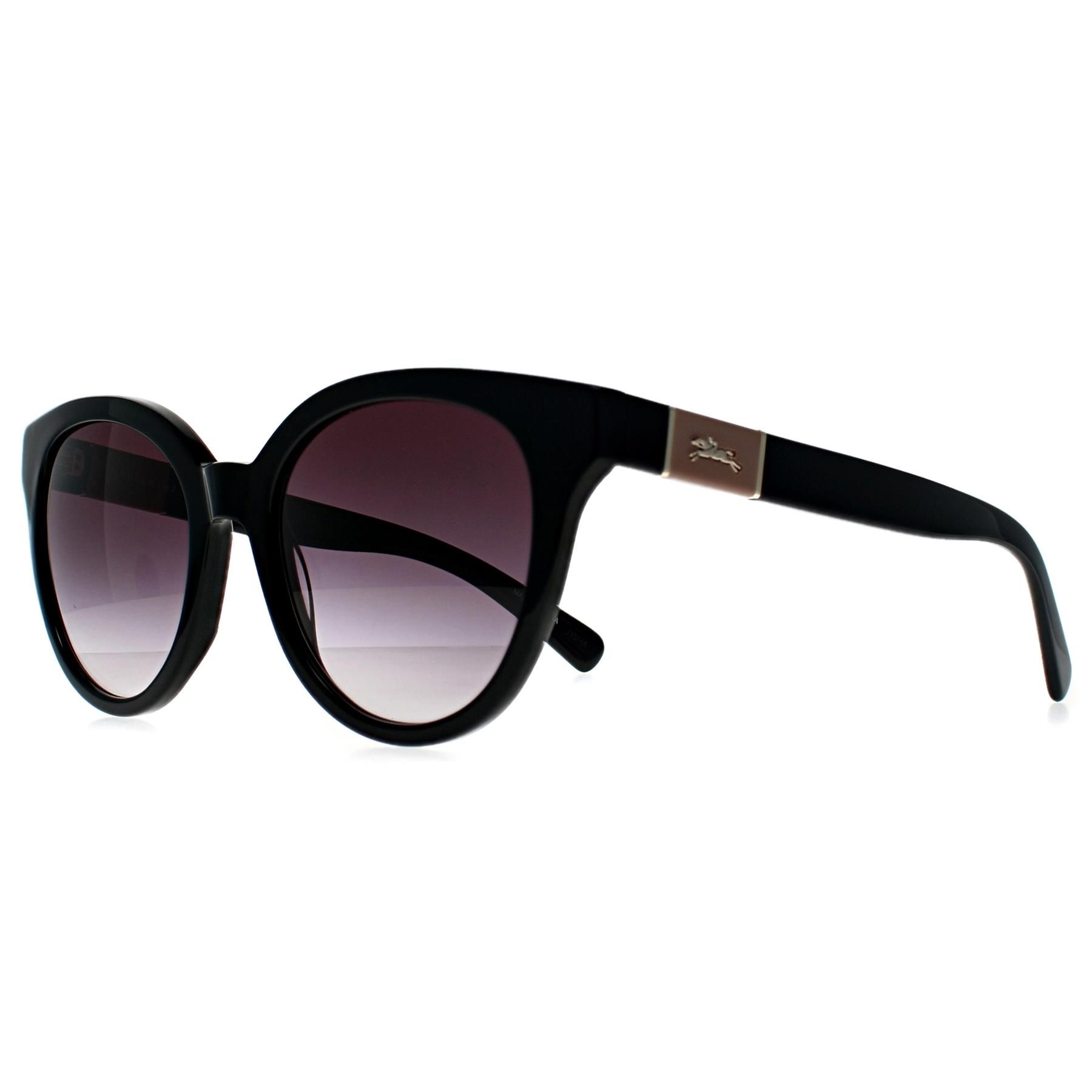 Longchamp Round Black Purple Gradient LO697S