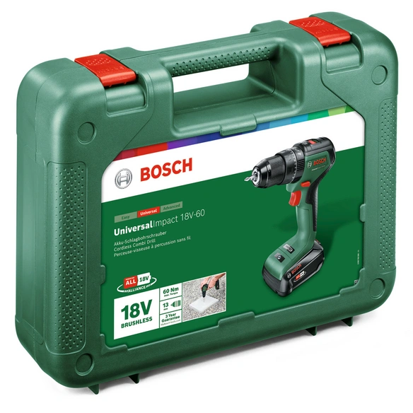 Akku-Schlagbohrschrauber »UniversalImpact«, 18V-60, inkl. 1x 2,0 Ah Akku und Ladegerät