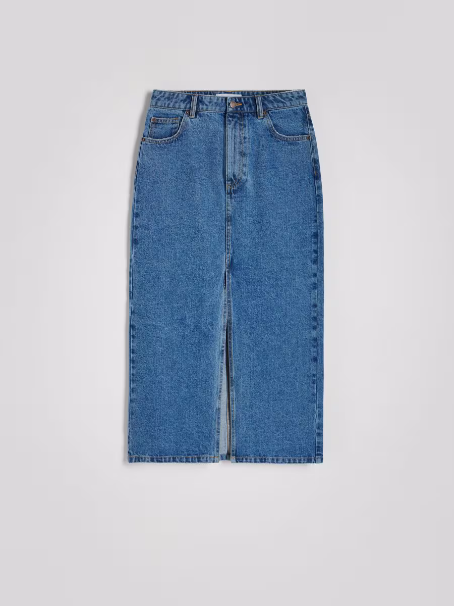 Denim Midi Skirt