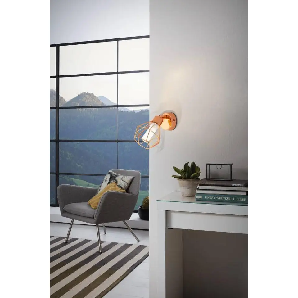 EGLO Zapata Wandlamp - G9 - &Oslash; 6 cm - Koper