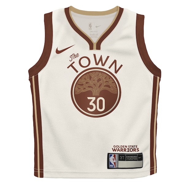 Stephen Curry Golden State Warriors Nike Toddler 2025/26 City Edition Swingman Jersey - Tan