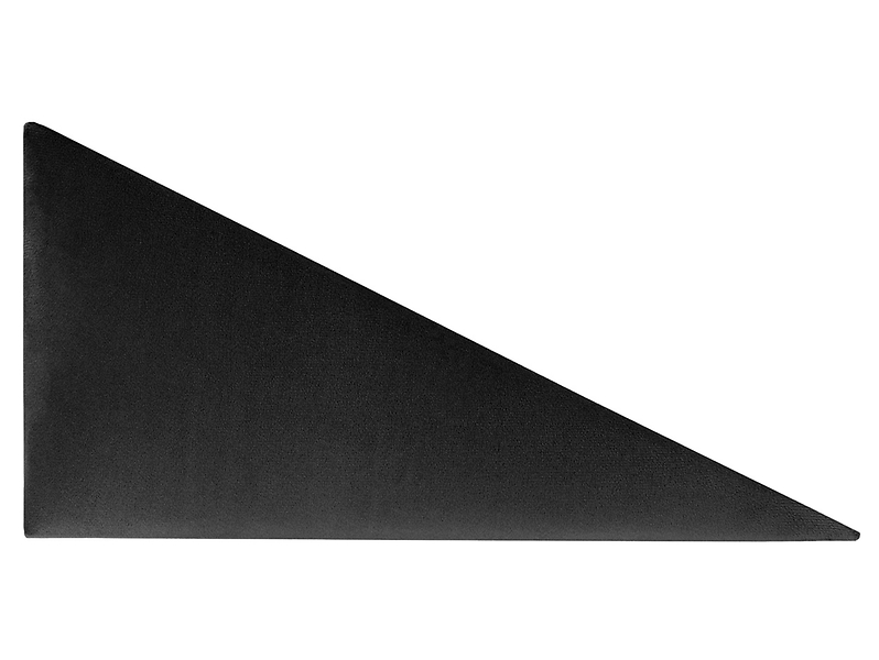 Komplet paneli tapicerowanych trójkątnych L 30x15 cm 2 szt. czarnych
