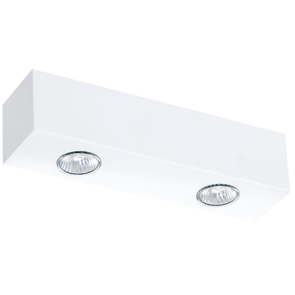 Kinkiet biały BRASCO 2xGU10x60W wym:8x32x8cm IP20 Aldex