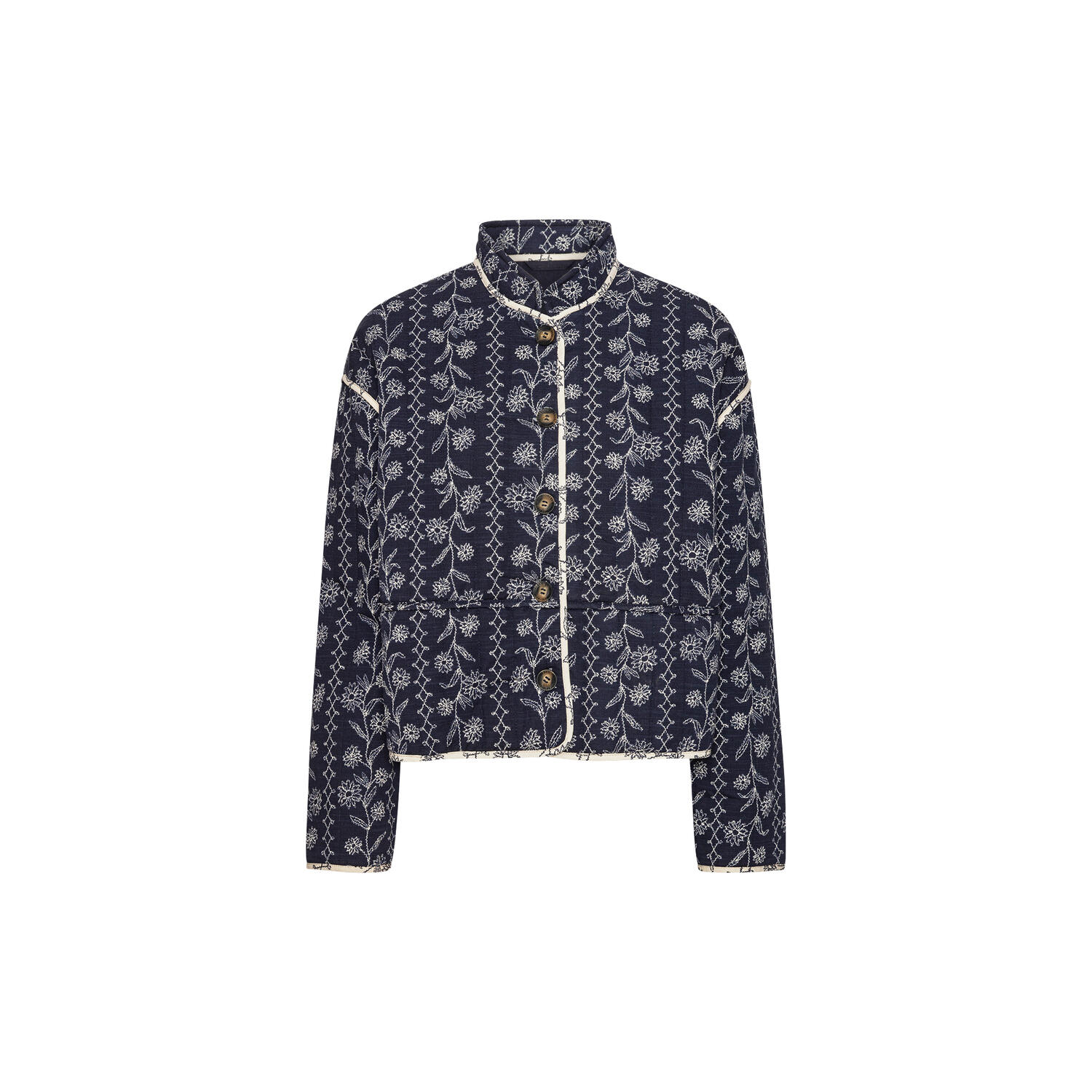 Short Padded Jacket, dark wildflower