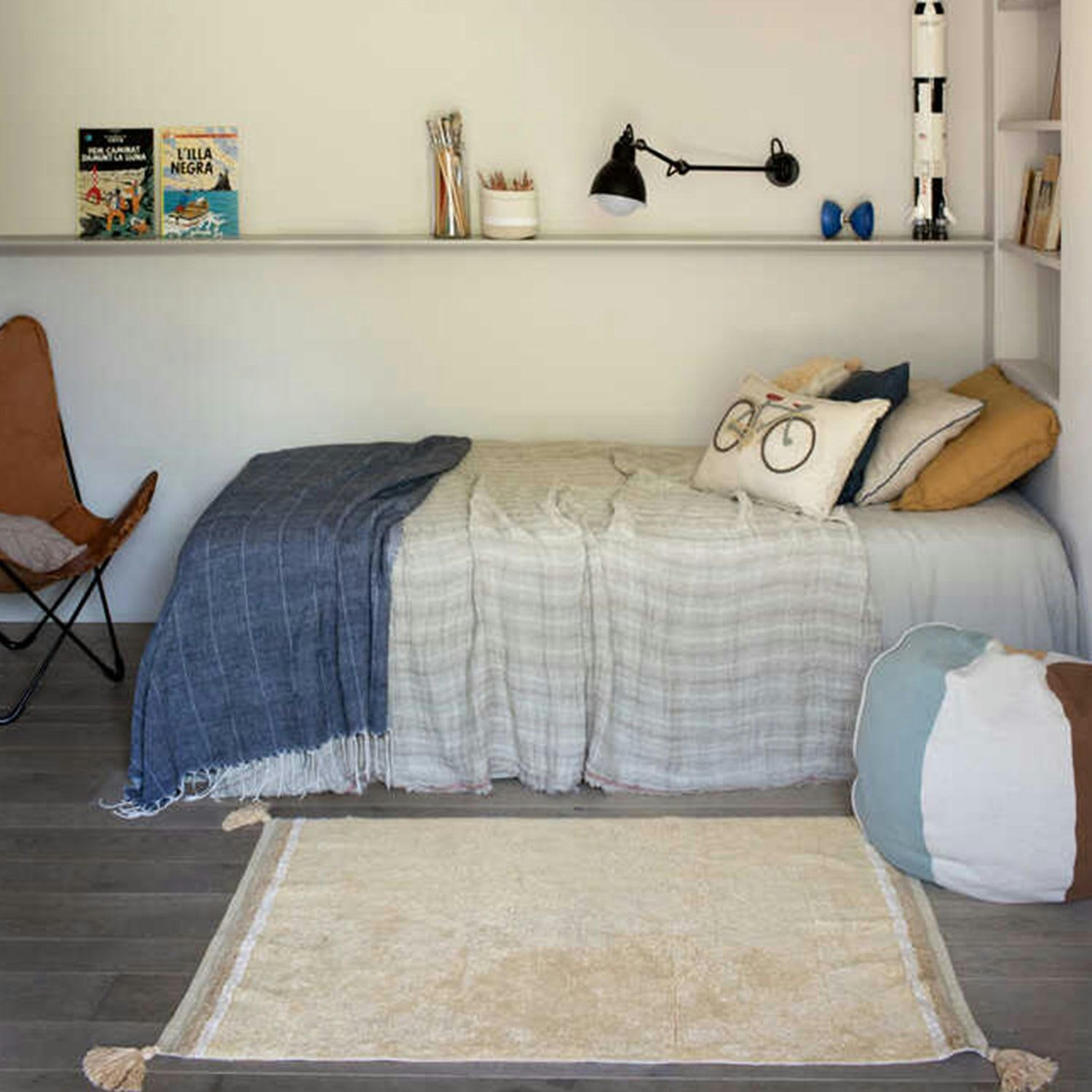 FANTASY GARDEN - Tapis lavable 120x160 orange