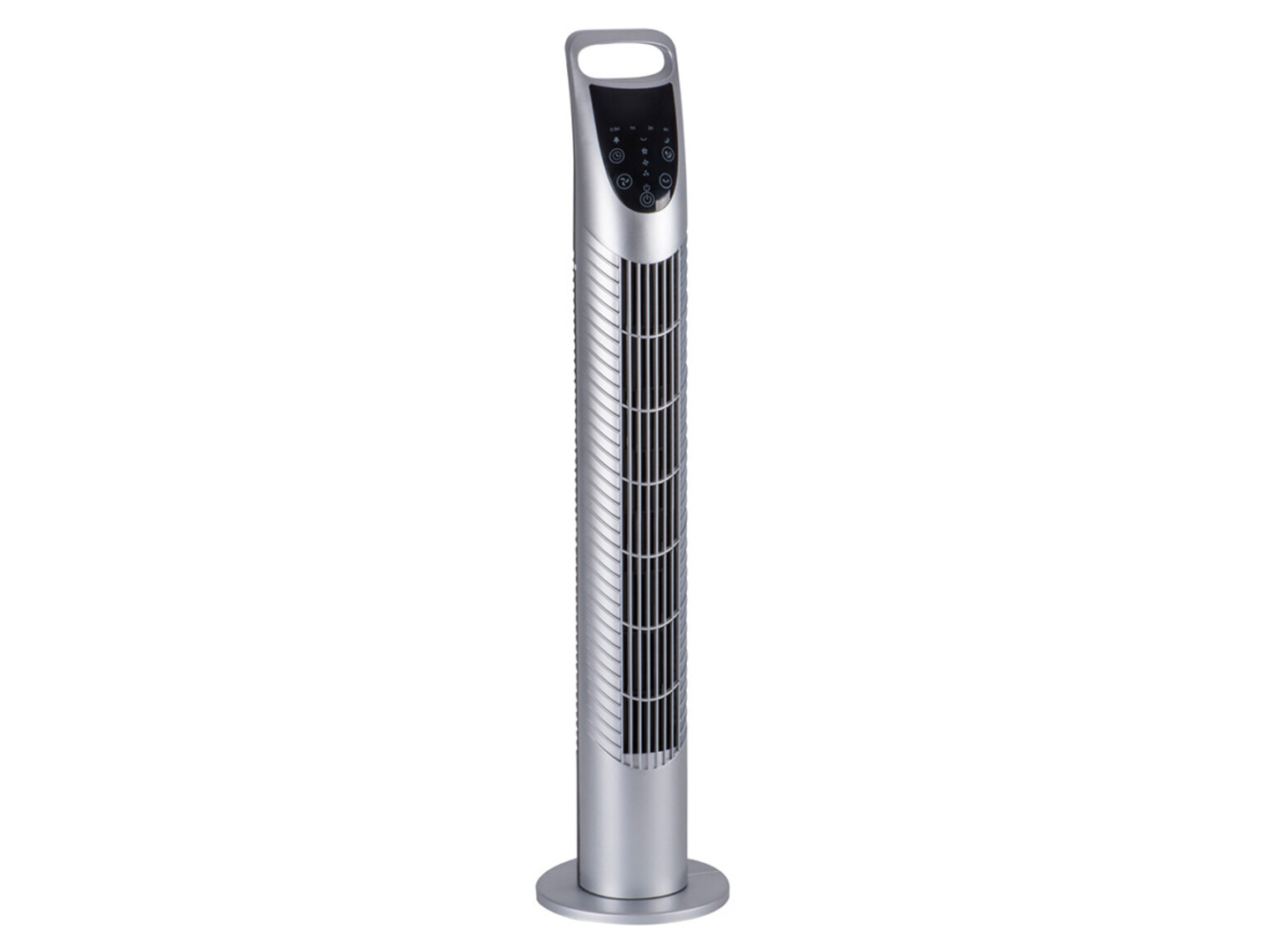 Wentylator kolumnowy z pilotem 78 cm srebrny