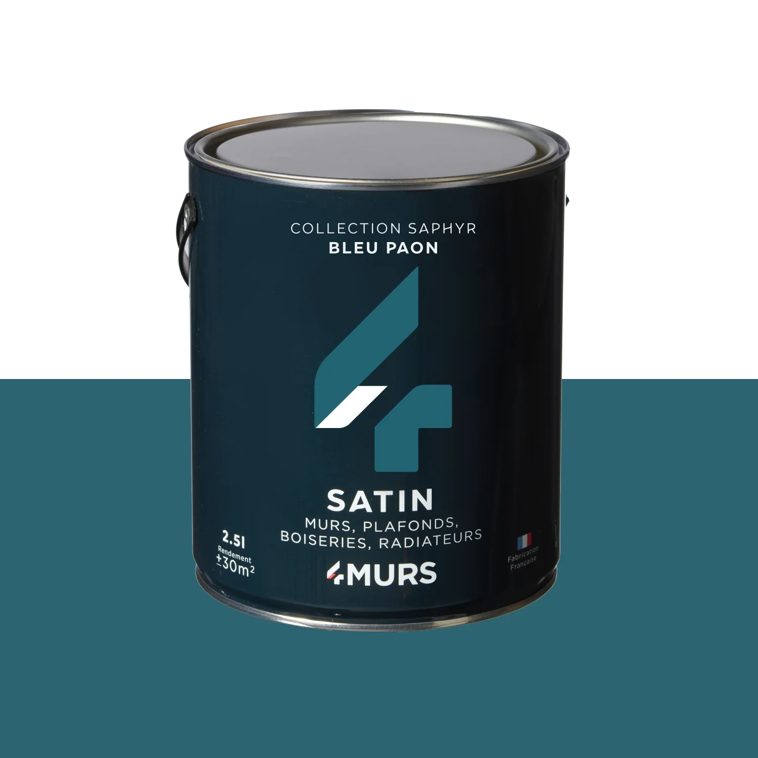 Saphyr Peinture Multi-supports Peinture bleu paon Satiné