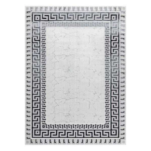 Dywan ALLURE 1960 Grecki klucz, ramka - Strukturalny, stylowy, 80x150 cm