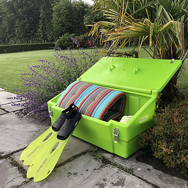 Coffre de jardin 100l avec grenouillères cadenassables