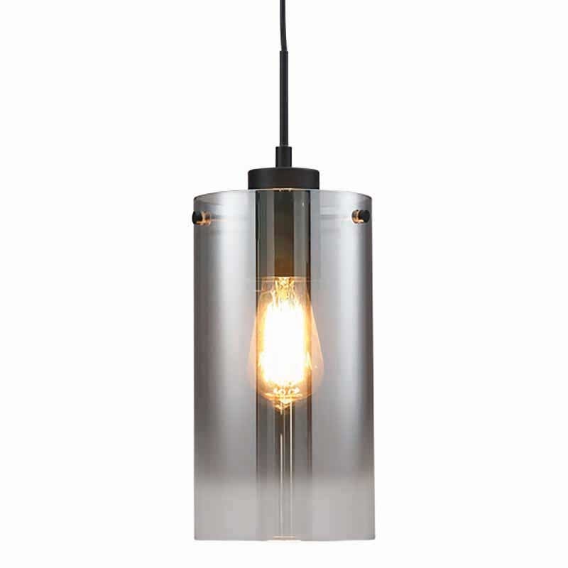 Freelight Hanglamp Ventotto Zwart & Smoke Glas 4 Lichts