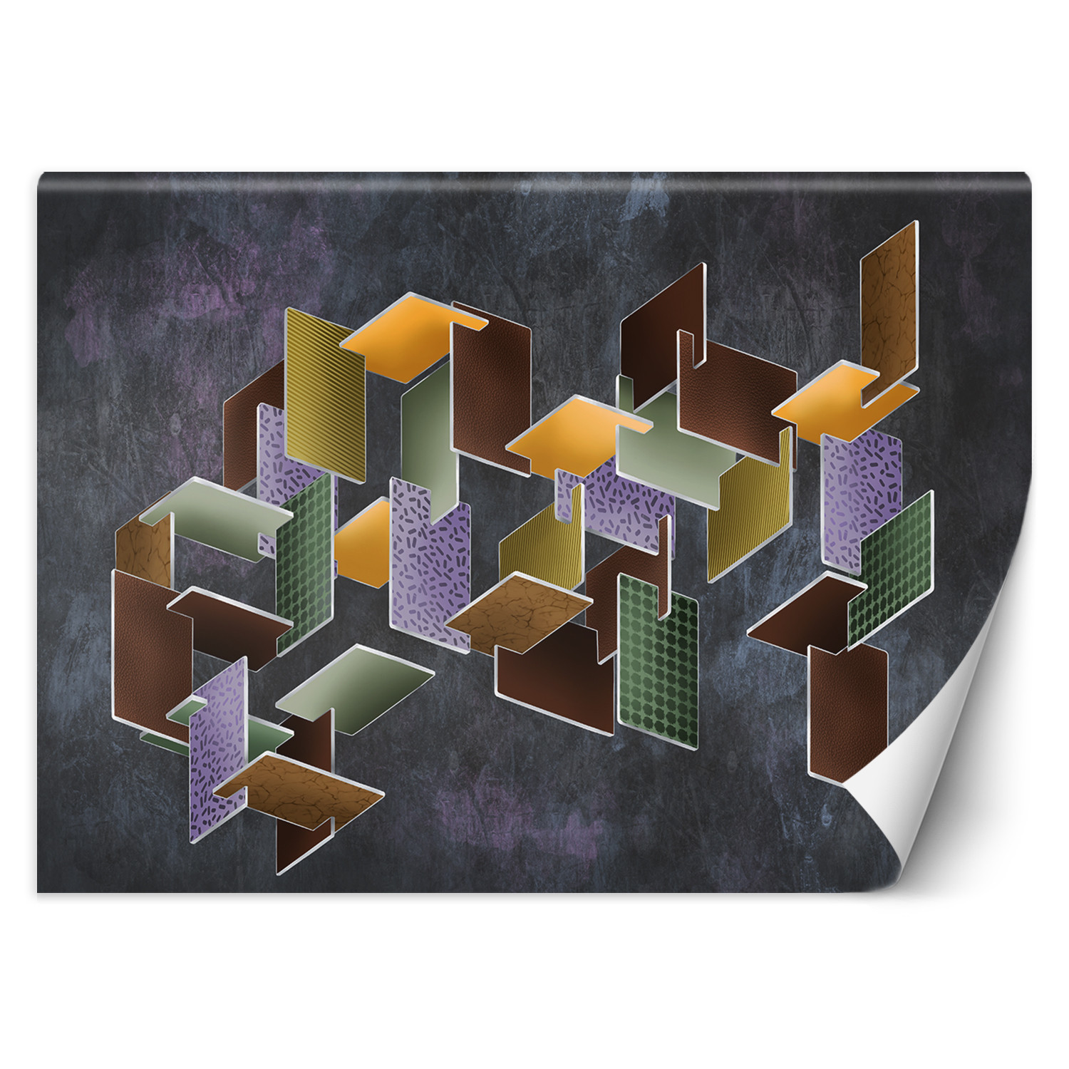 Feeby Fototapeta, Kształty geometryczne 3D 150x105