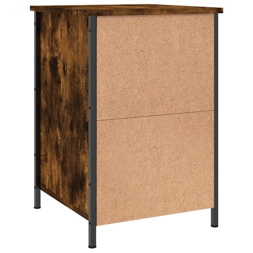 NNEVL Bedside Cabinets 2 pcs Smoked Oak 40x42x60 cm Engineered Wood