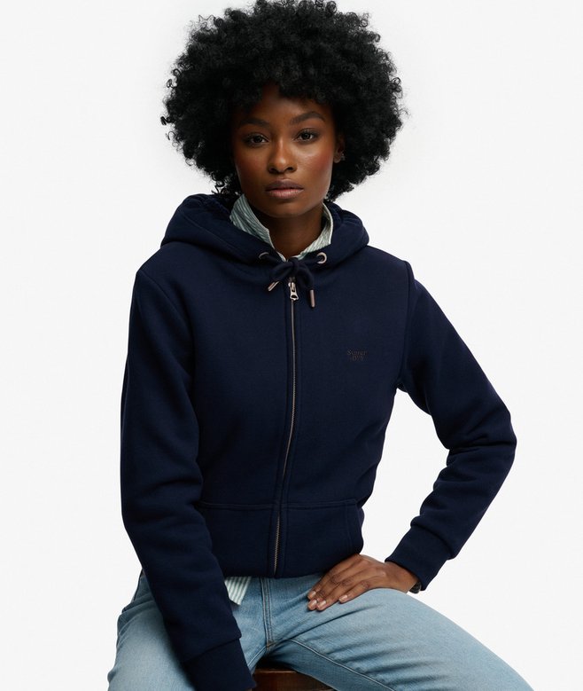 Essential Borg Lined Zip Hoodie