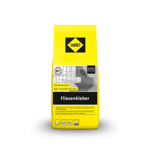 Fliesenkleber grau