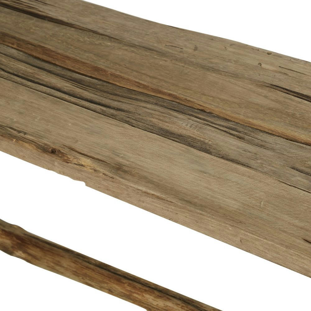 ARAMISSA - Banc en bois de chêne recyclé marron