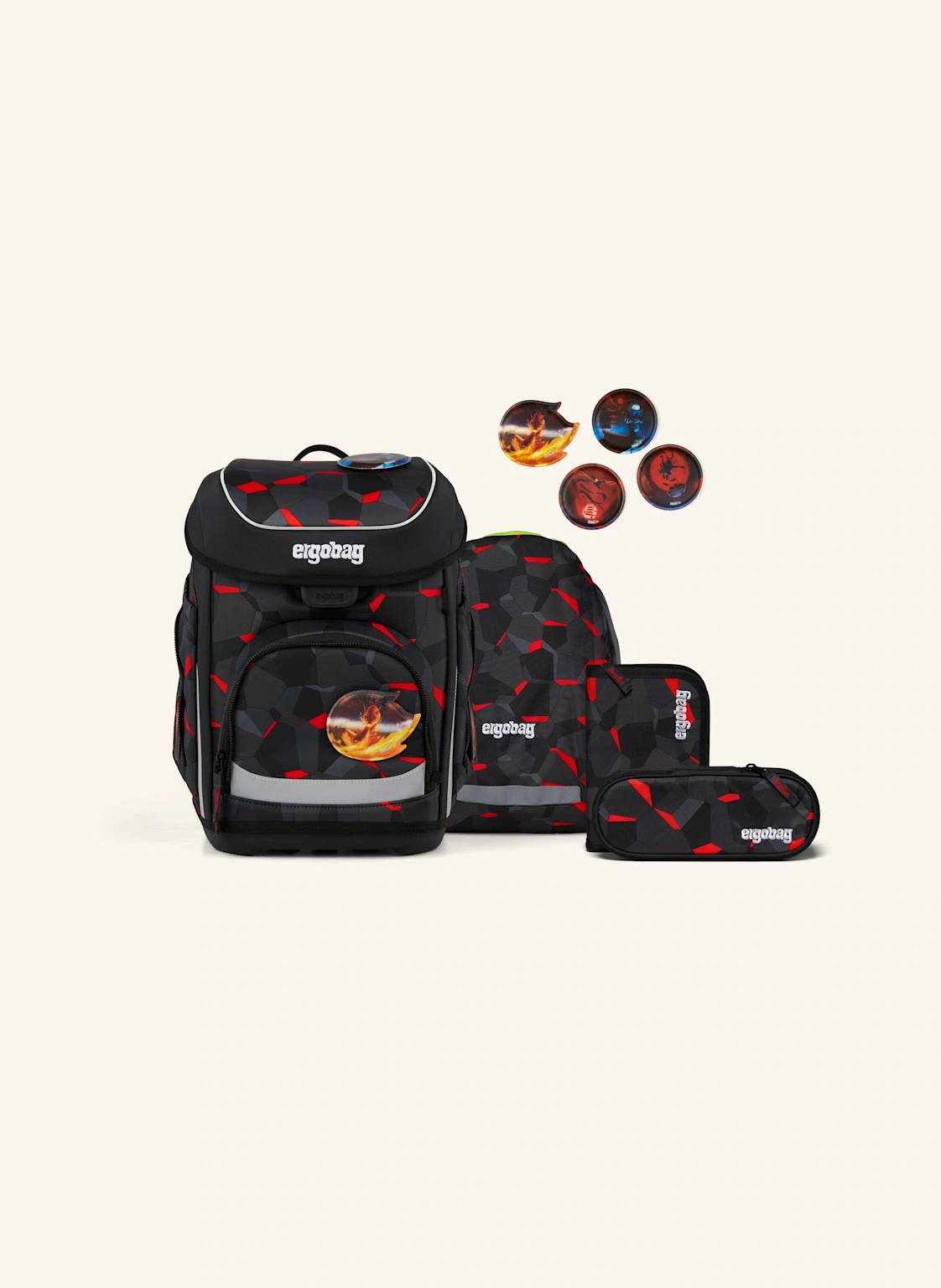 ergobag Schulranzen-Set CUBO SET