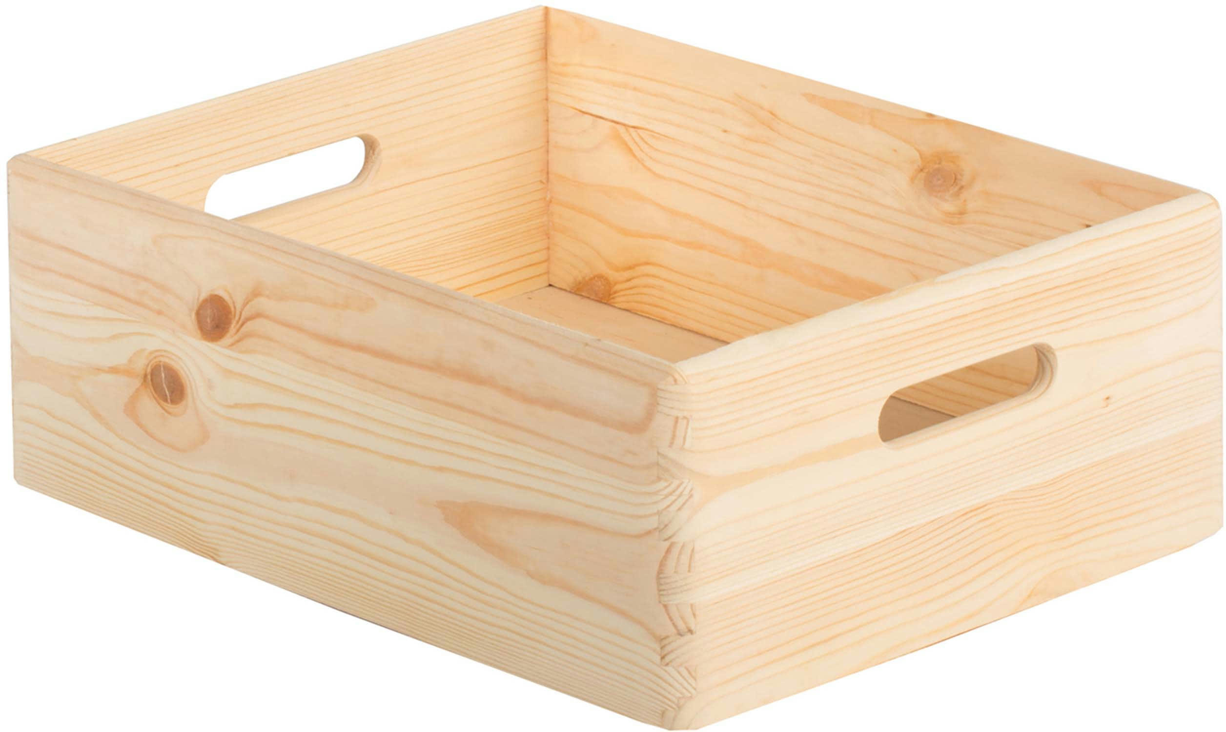 - Caisse en bois de rangement 40 x 30 x 14 cm