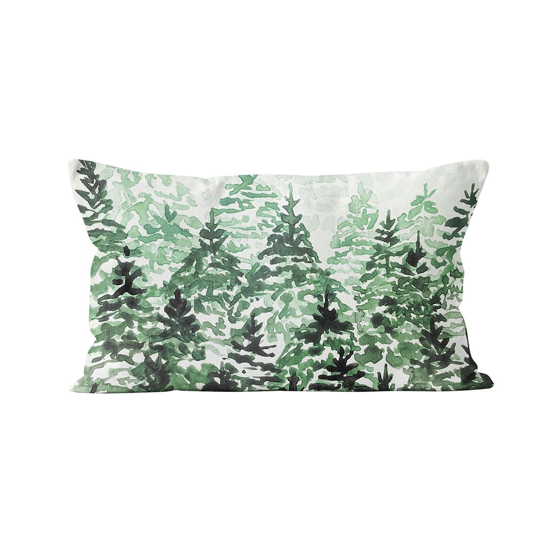 - Coussin déco suédine vert 40x67cm