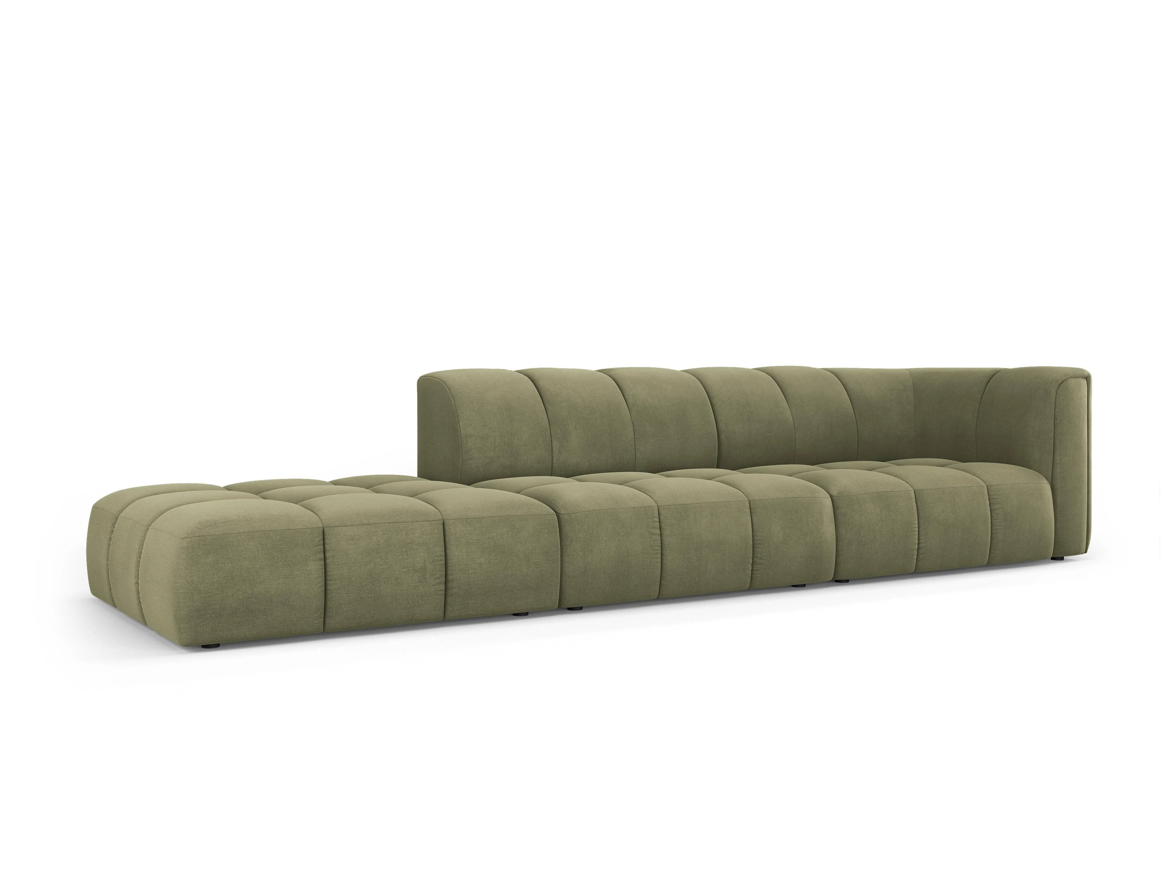 Hoekbank Francesca chenille links 4-zits