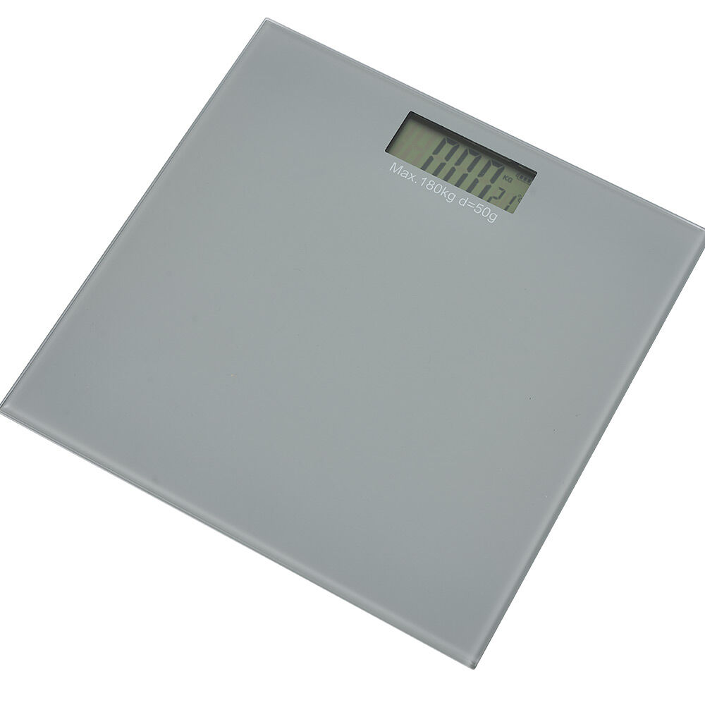 Pèse personne numérique gris écran LCD 180 kg