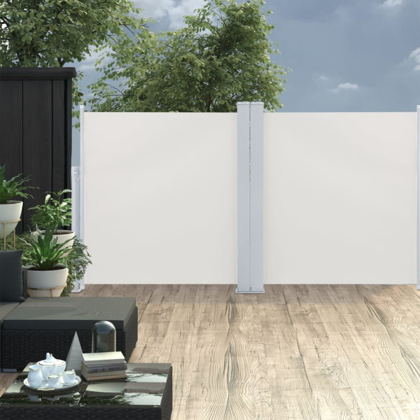 Markiza boczna Kremowy 120 x 600 cm vidaXL