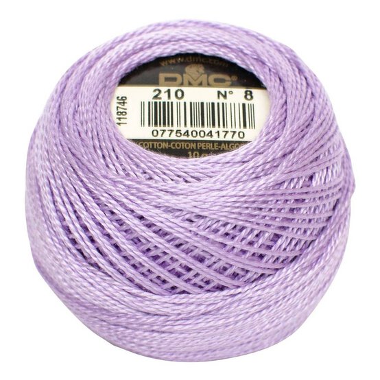 DMC Purple Pearl Cotton Thread on a Ball Size 8 80m (210)