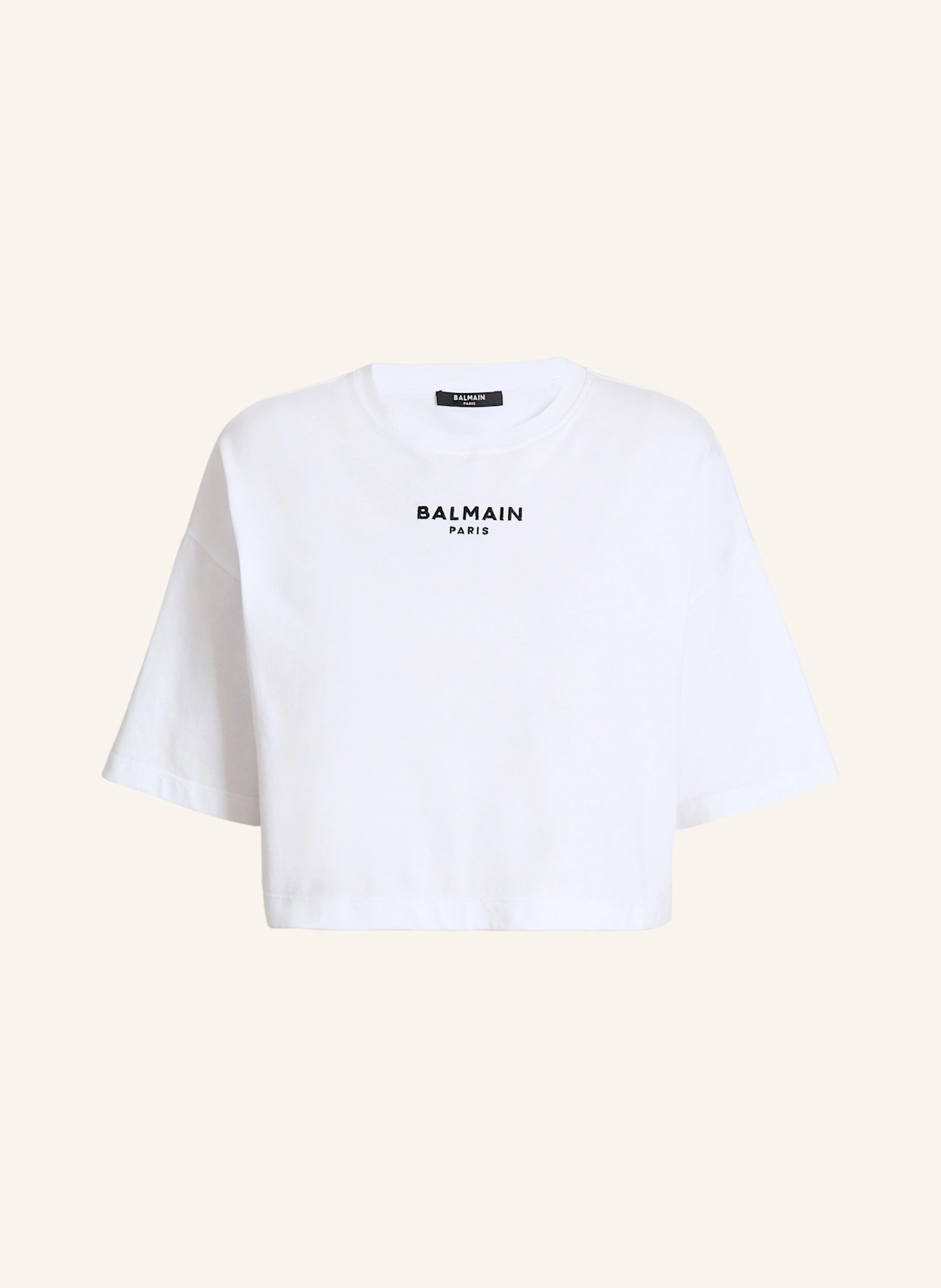BALMAIN Besticktes Balmain Paris T-Shirt