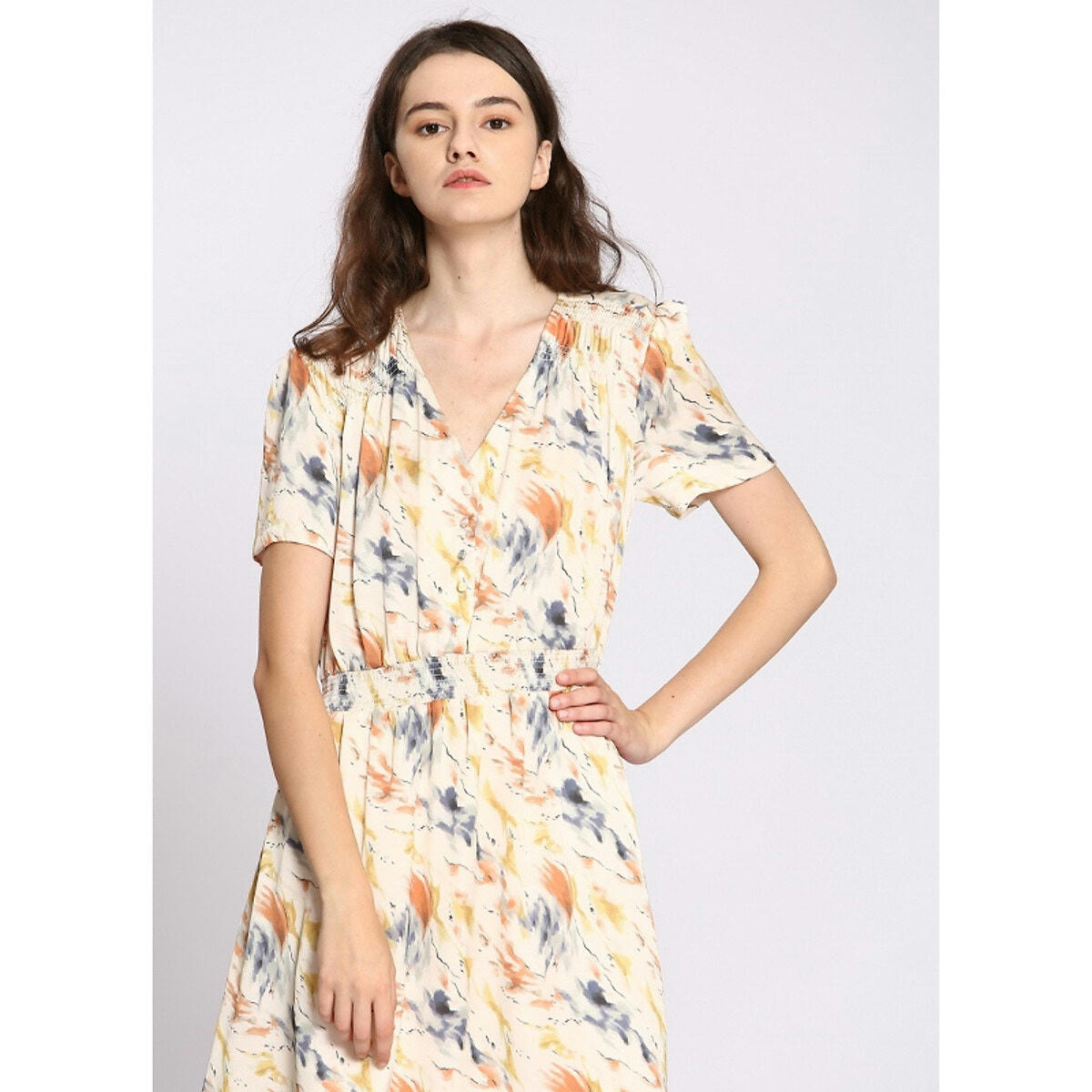 Robe imprimée manches courtes
