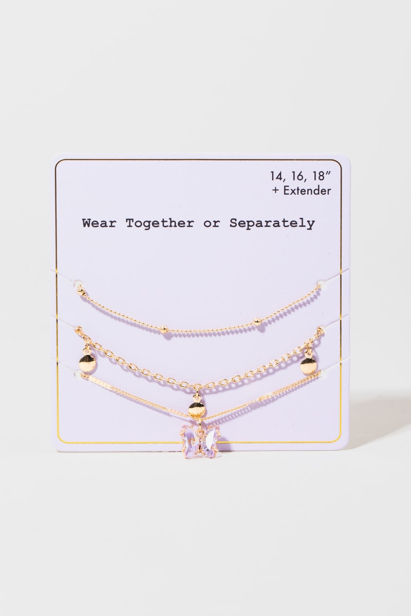 Butterfly Necklace Set