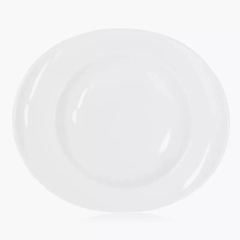 Talerz głęboki DUKA TIME 22 cm biały porcelana