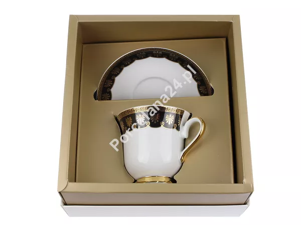 Filiżanka ze spodkiem 0,25 L / 14,5 cm (do kawy) Ćmielów - Astra G339 Ellada GIFT BOX