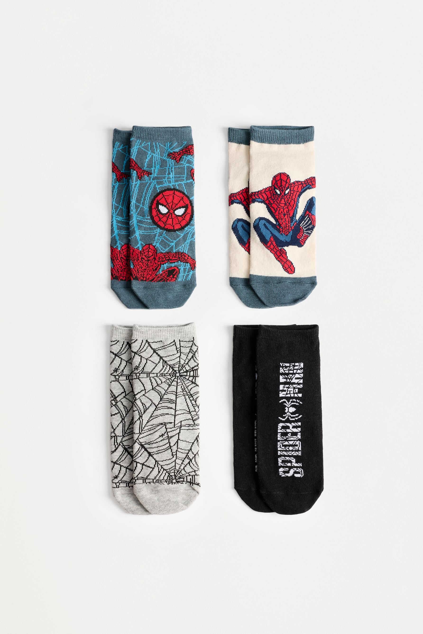 Calcetines Spiderman ©Marvel tobilleros (Pack 4)