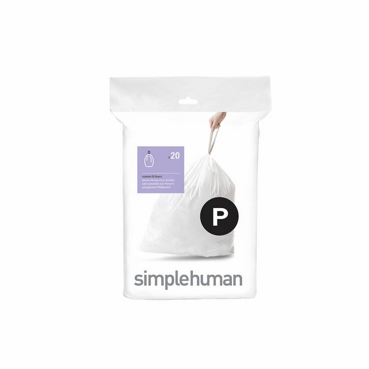 Simplehuman 60L Code P Bin Liners - Pack of 100