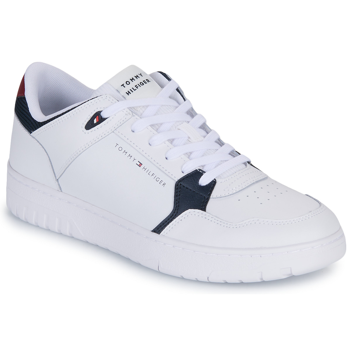 Tommy Hilfiger - TH BASKET CORE LITE LTH MIX - White / Marine / Bordeaux
