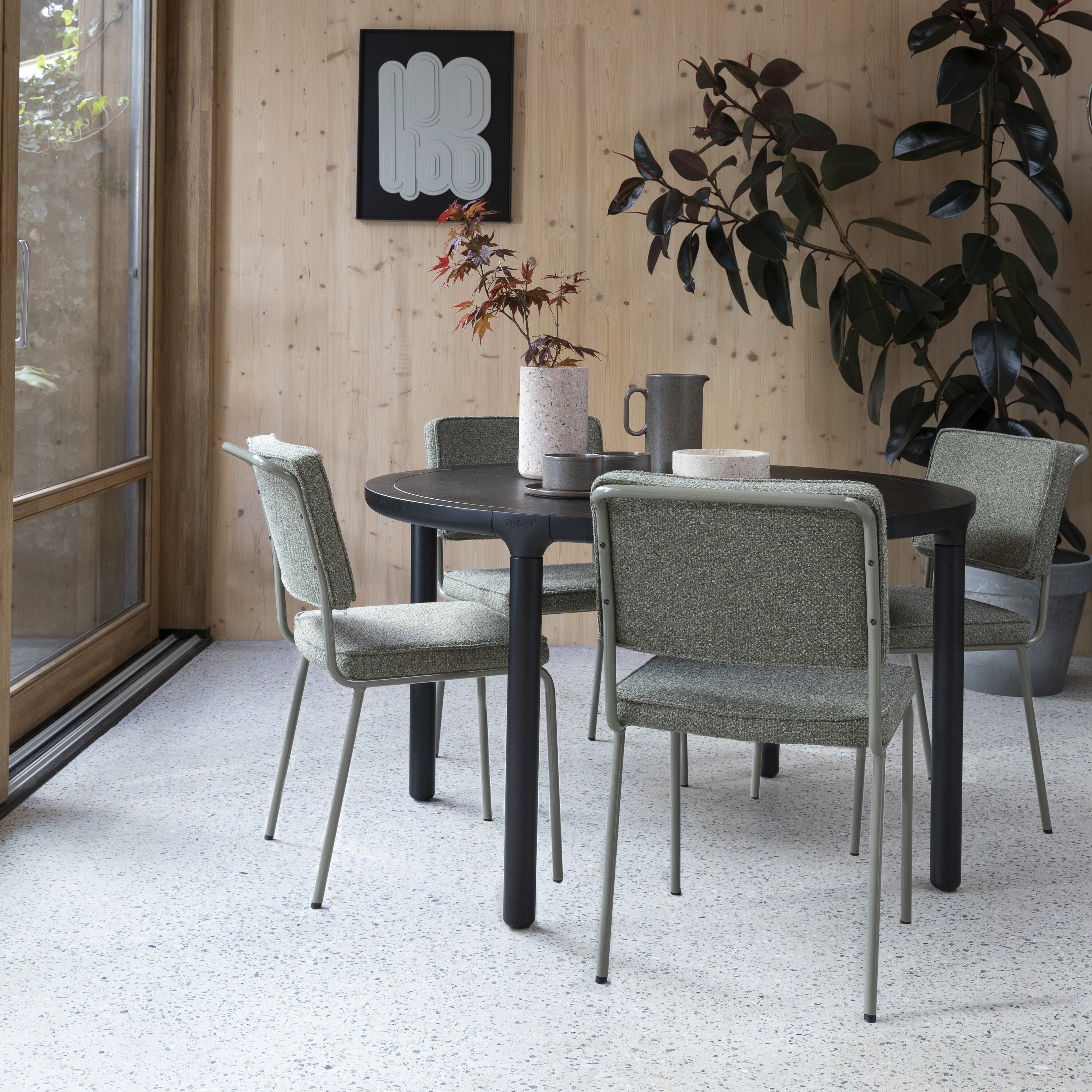 Zuiver Buddy Eetkamerstoel - Olijfgroen