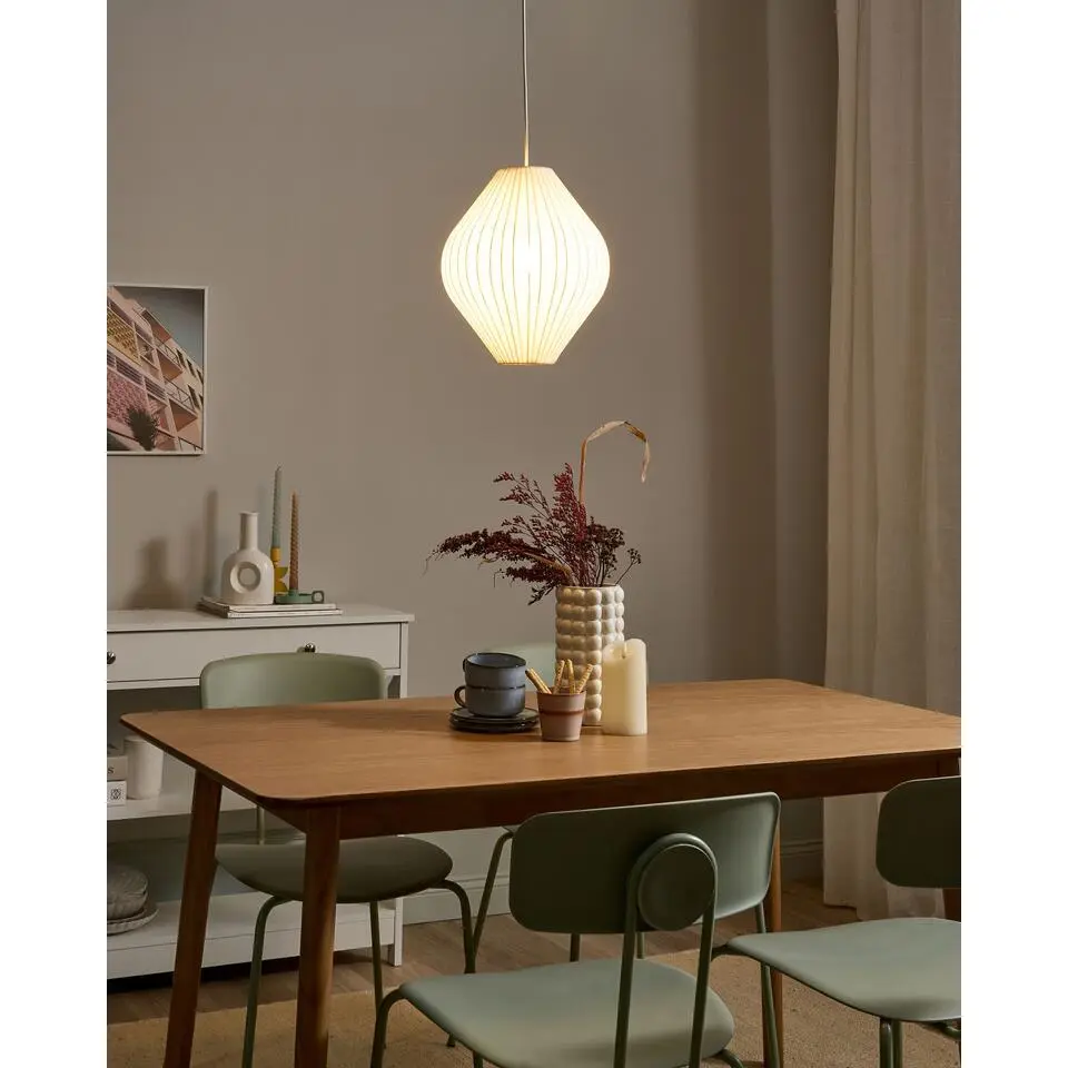 ALME - Hanglamp - Wit - Stof