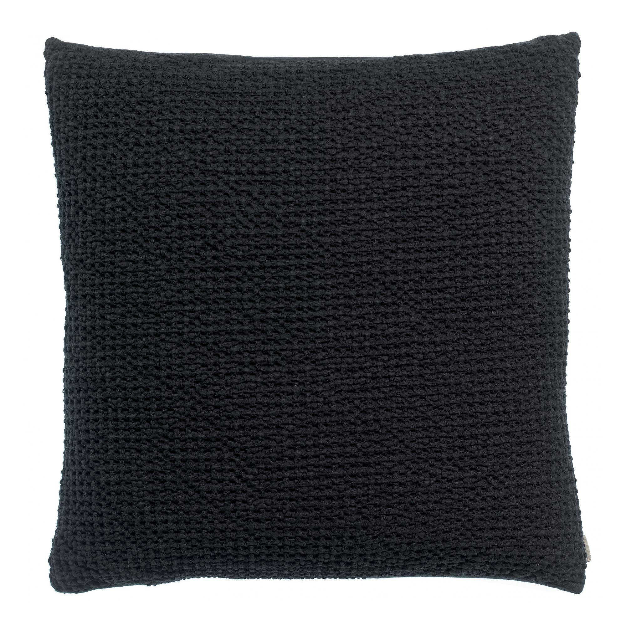MAIA - Coussin stonewashed  en coton caviar 45 x 45