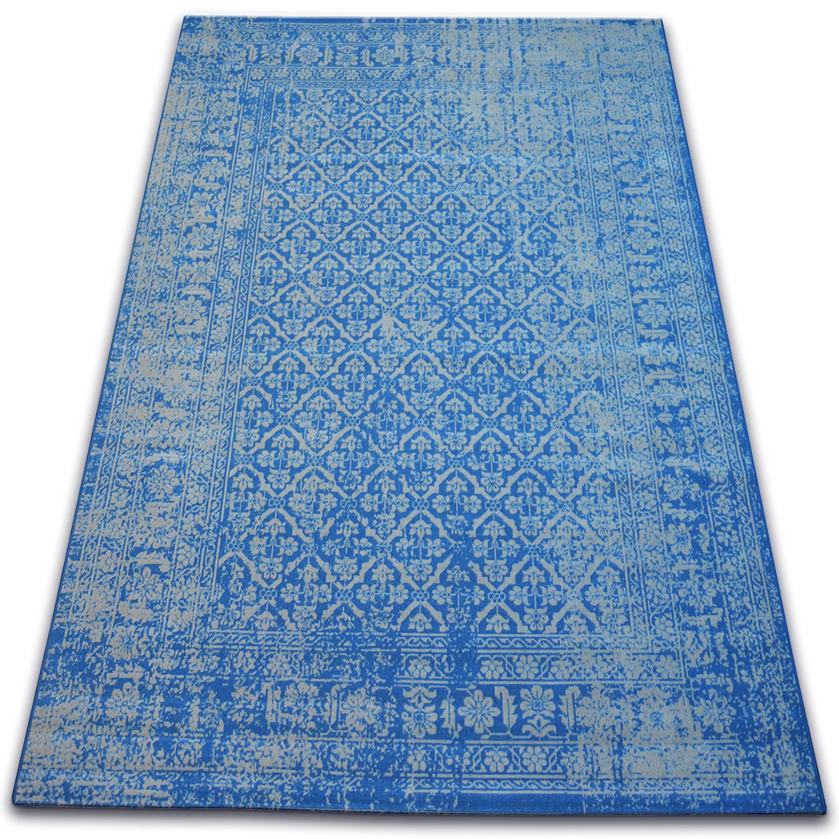 Dywan Vintage Kwiaty 22209/543 niebieski 120x170 cm