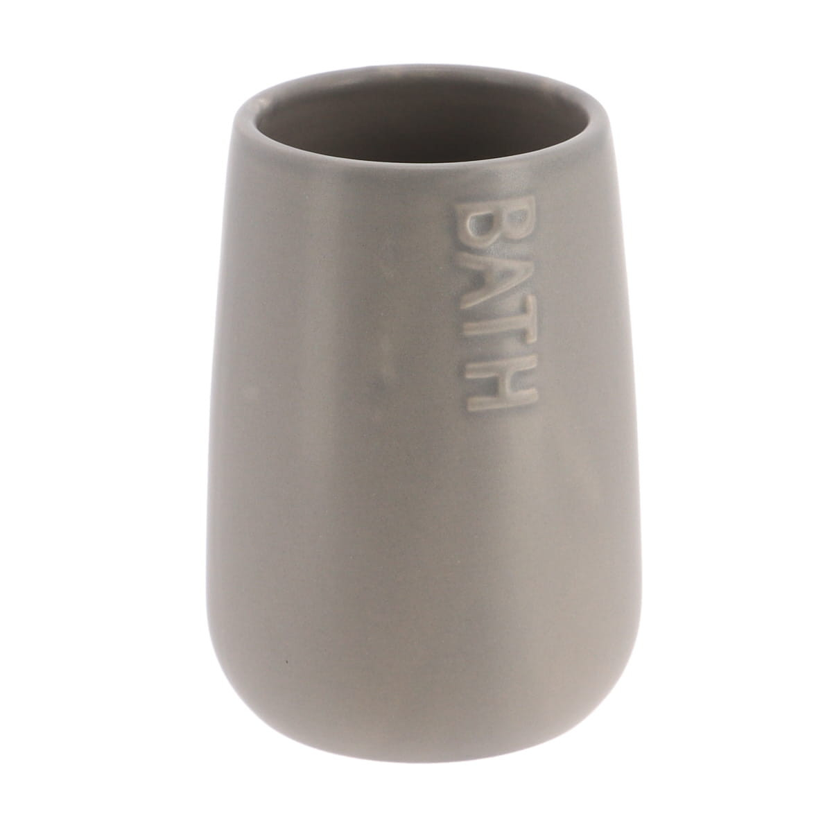 Kubek łazienkowy na szczoteczki Ceramiczny Szary 450 ml Nowoczesny