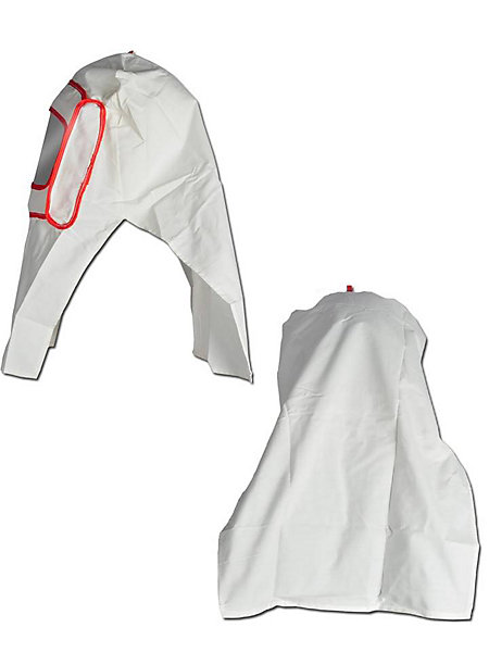 Masque Cagoule Visière de Protection de Sablage Blanc