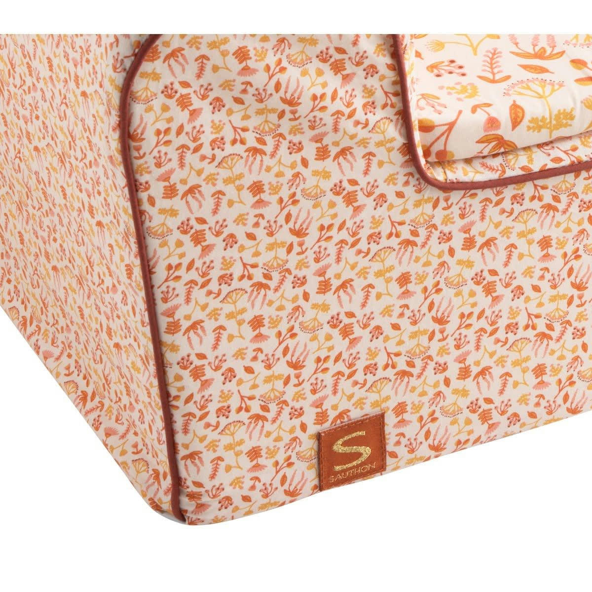 ESMEE - Fauteuil club en coton rose