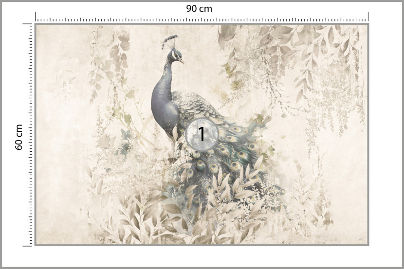Fototapeta Abstrakcyjny Paw W Stylu Vintage 90x60cm