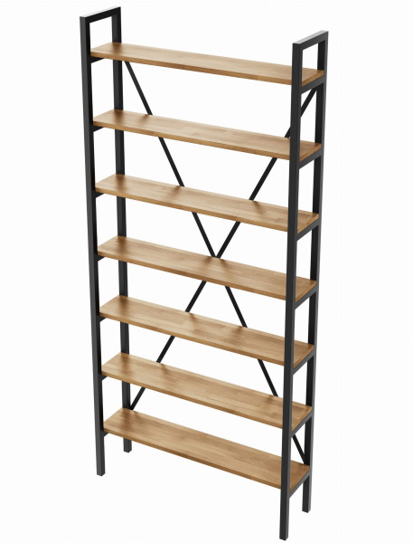 Regał Medium Industrial Loft na książki D7 220x60x20 cm