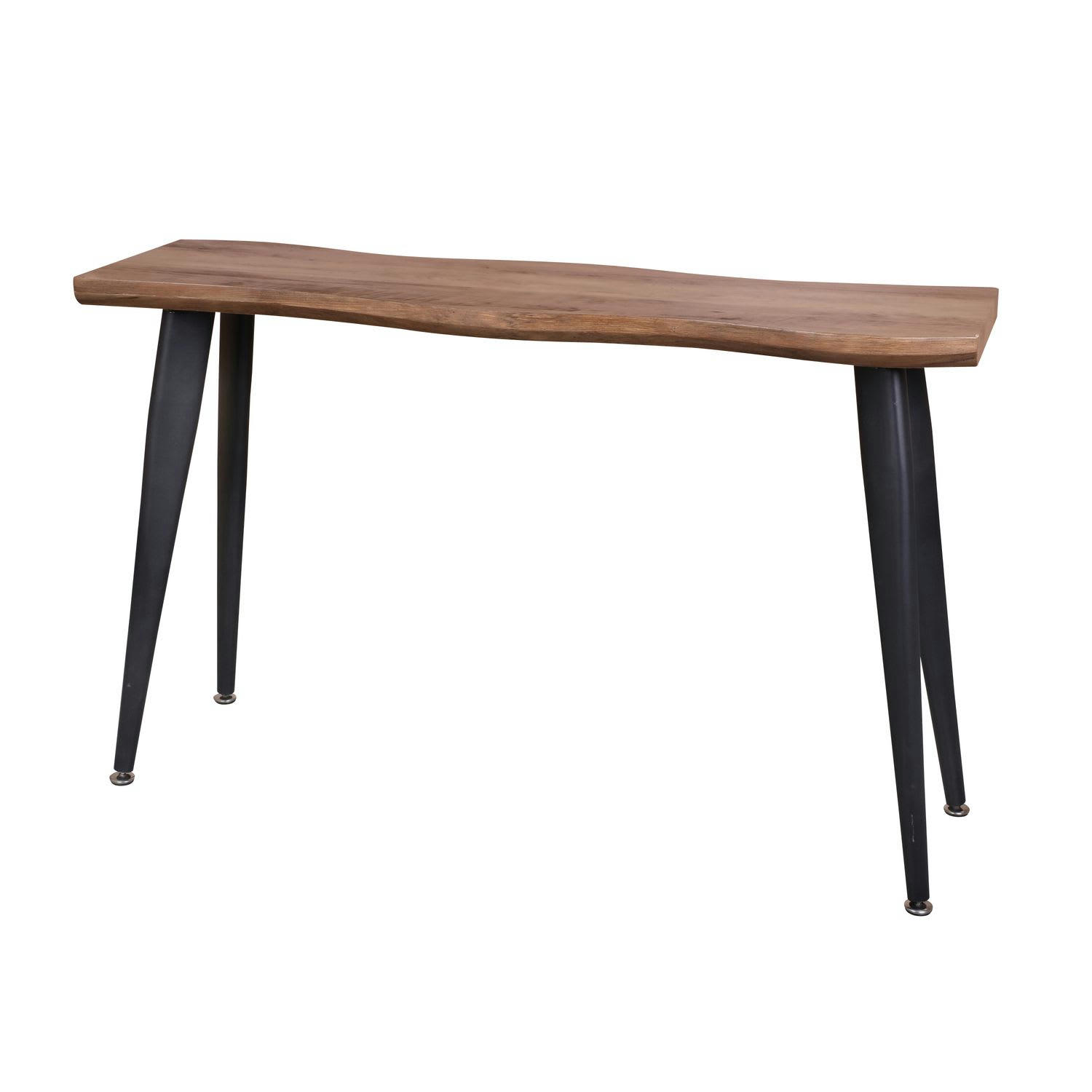 MEGEVE - Console en mdf et métal marron