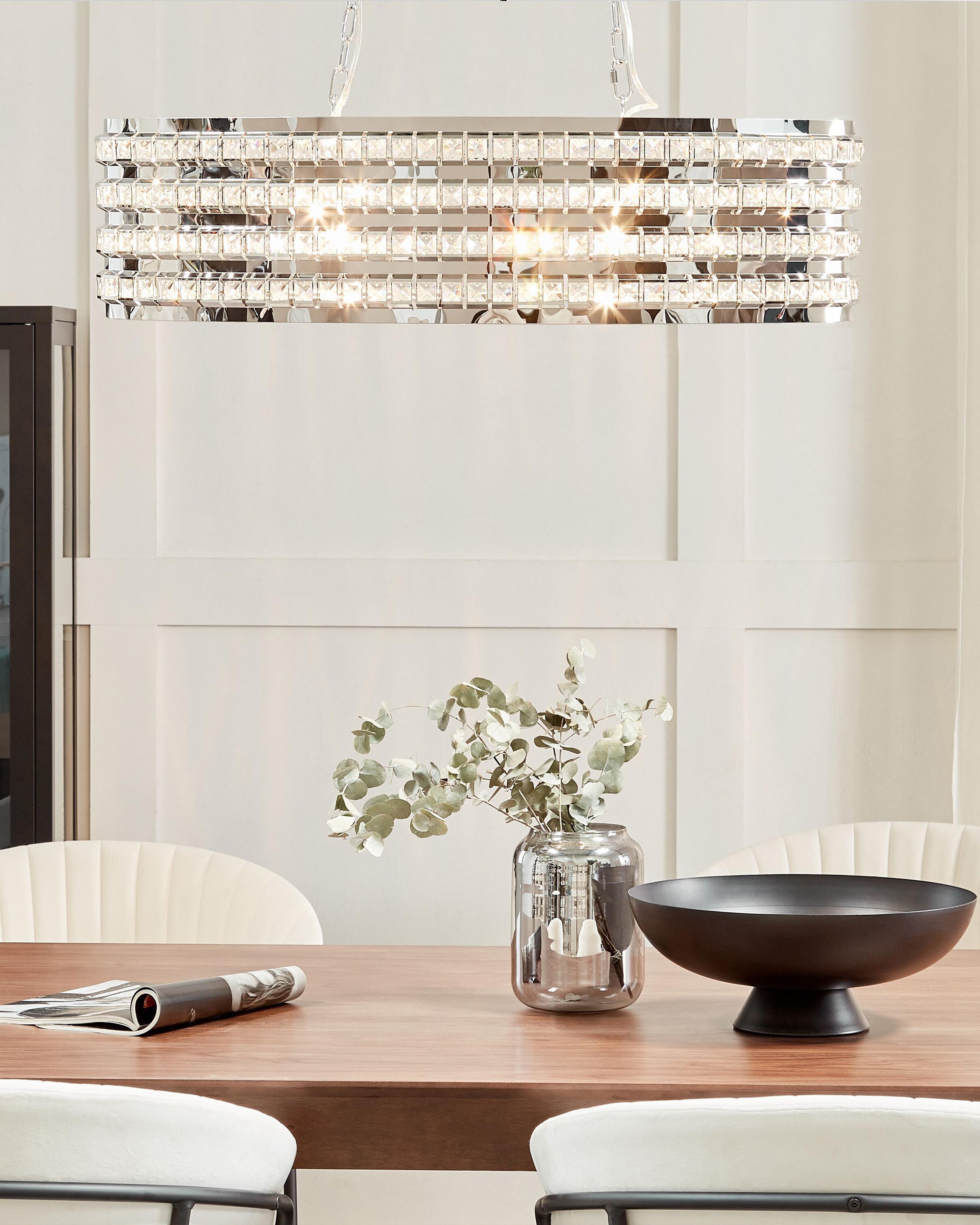 Pendant Lamp CAVONE Crystal Silver