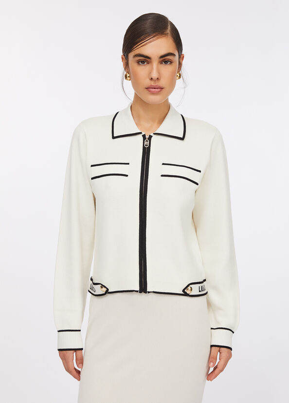 Cardigan con zip