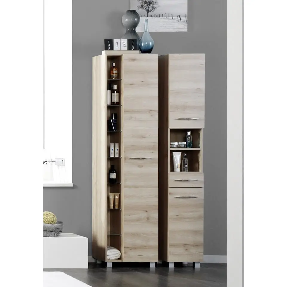 Kolomkast Portofino - 30 x 35 x 180 cm - Beech Oak-design