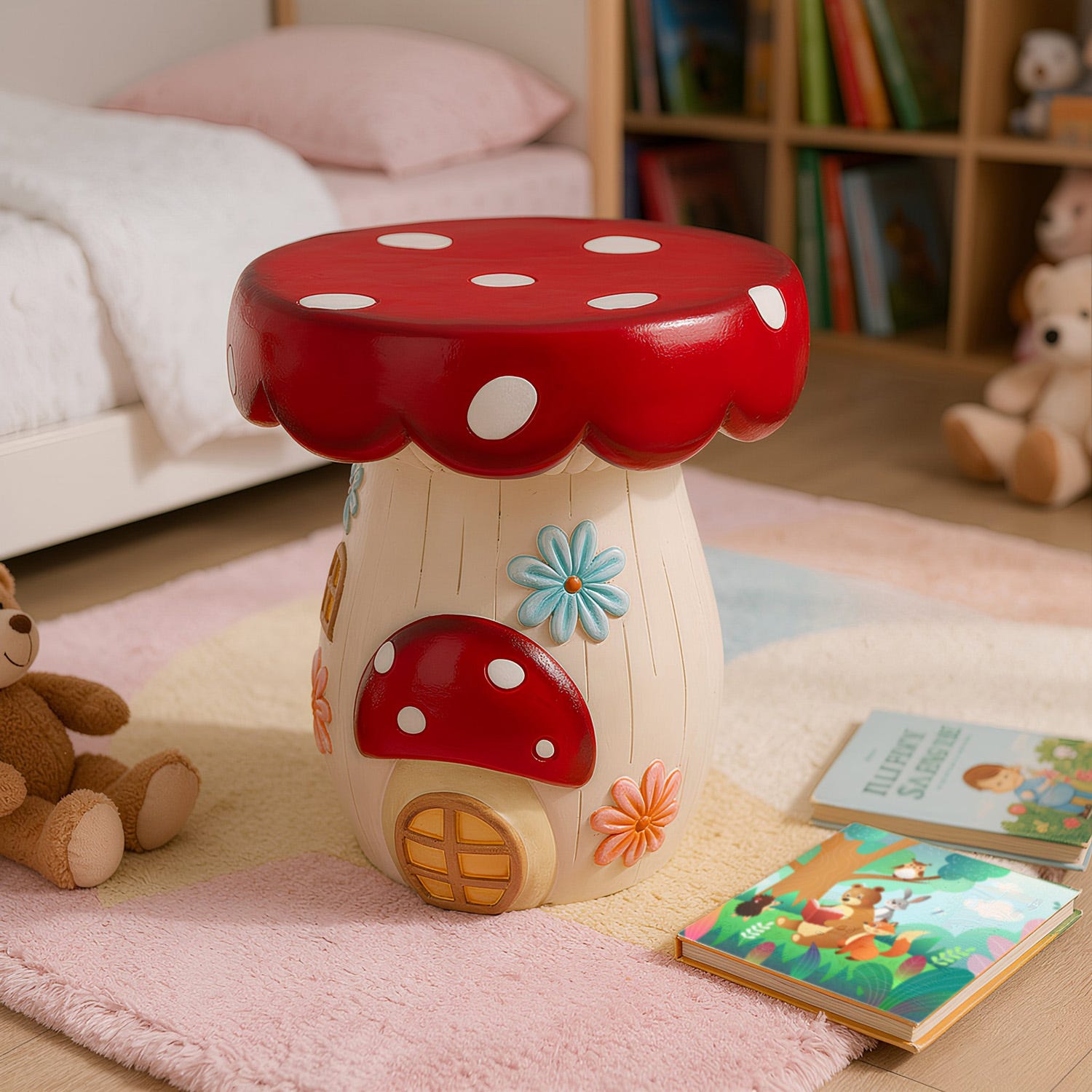Sgabello decorativo fungo 41 cm