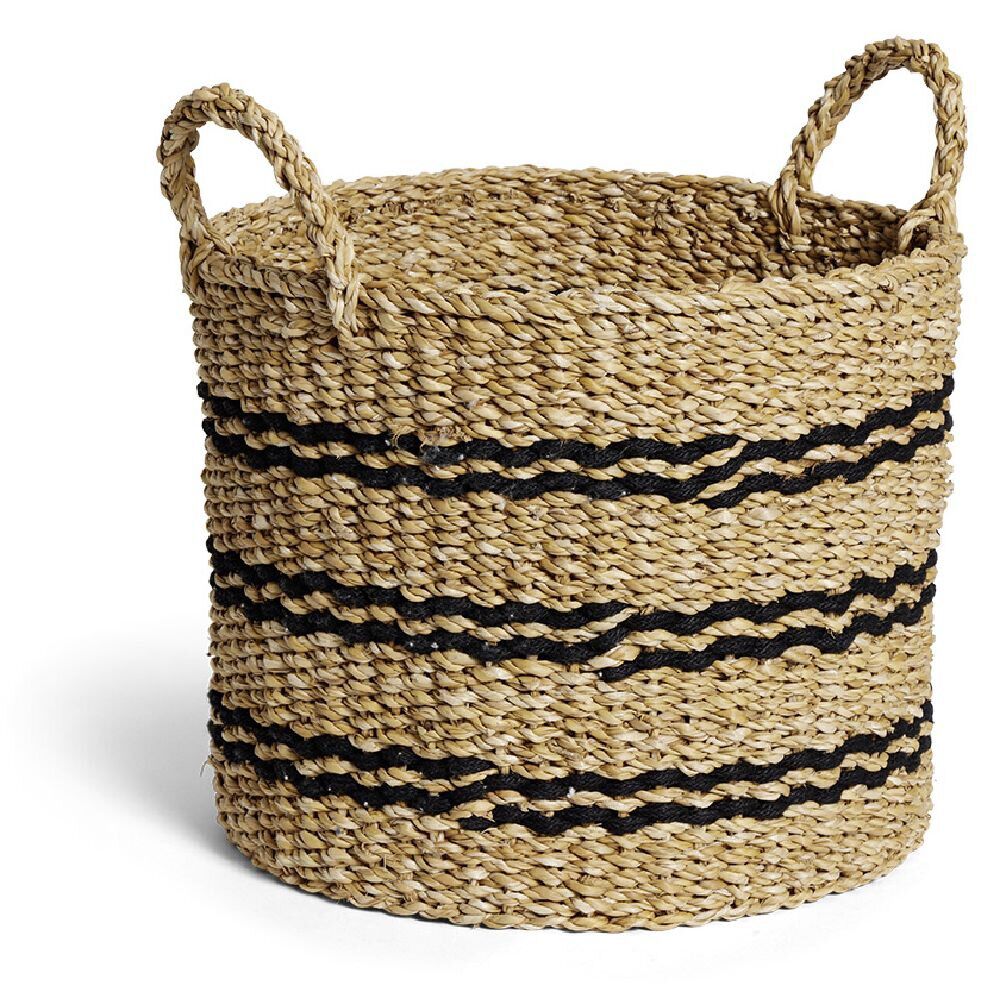Panière osier ronde grand modèle Ø36xH30cm